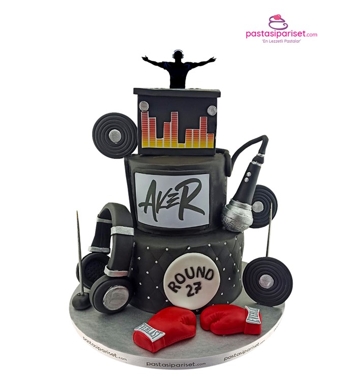 dj, dj pastası, müzisyen pastası, boks pastası