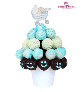 sevimli bebek, hoş geldin bebek, çiçek sepeti, kek sepeti