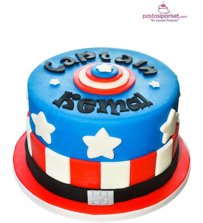butik pasta, genç nesil, yetişkin, kaptan amerika pastası