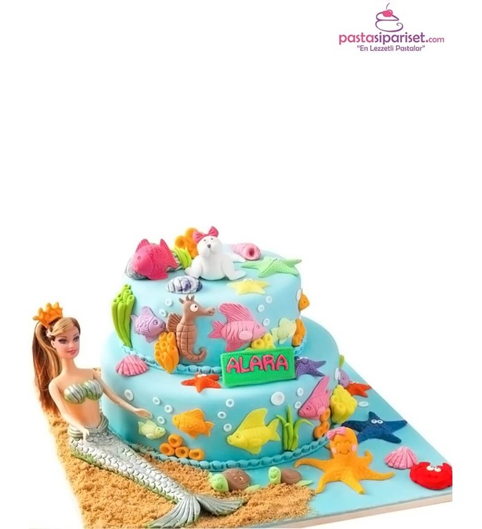 deniz kızı pastası, deniz kızı pasta modelleri