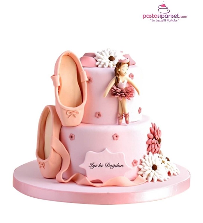 Butik pasta, pasta, kız pastası, balerin, özel tasarım