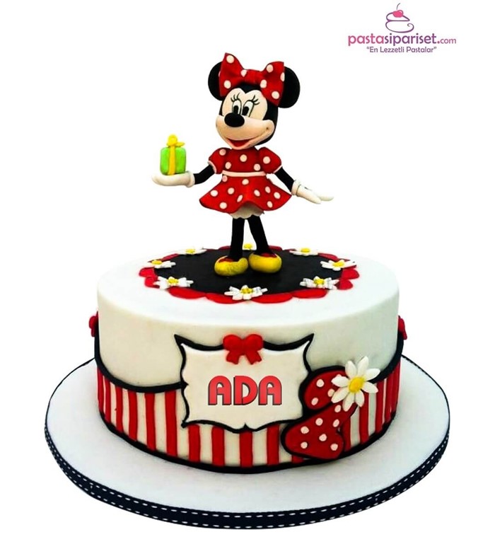 Butik pasta, pasta, kız çocuk, minnie mouse, özel tasarım