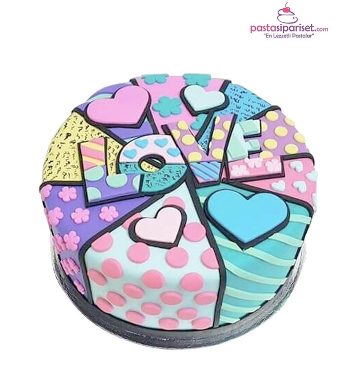 Butik pasta, pasta, genç, yetişkin, aşk pastası, özel tasarı