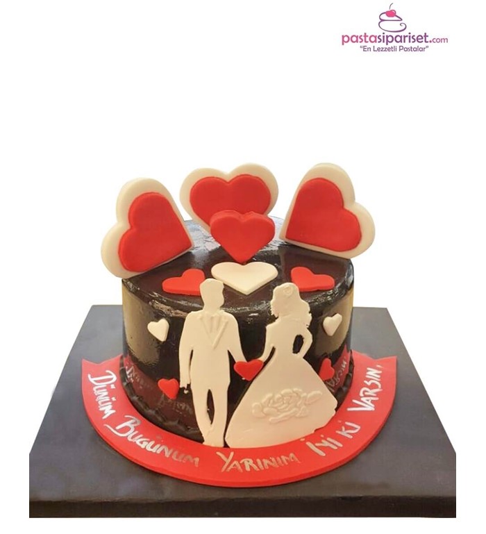 evlilik teklifi pastası, evlilik pasta modelleri