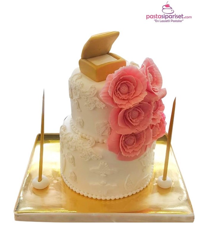Butik pasta, pasta, söz nişan, düğün pastası, evlilik pasta
