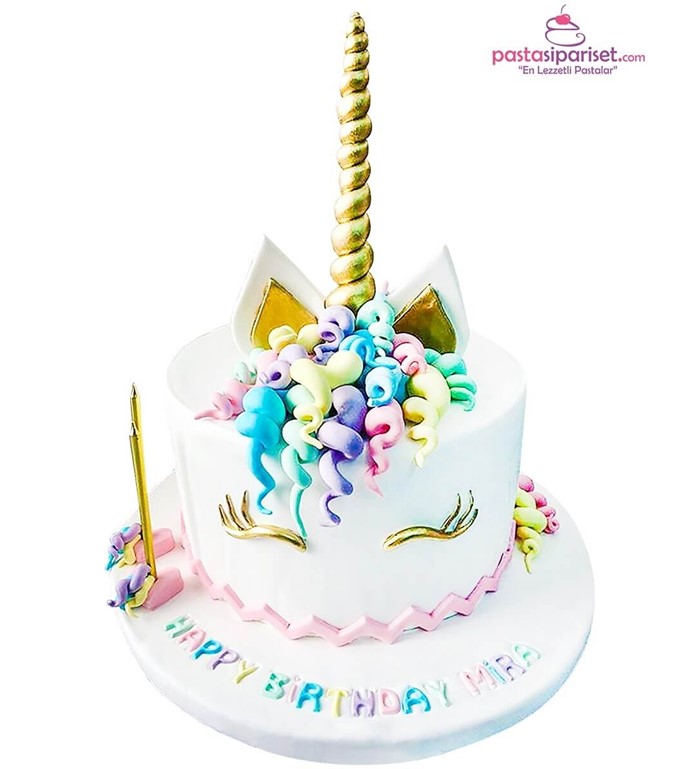 Butik pasta, pasta, unicorn pastası, kız çocuk, özel tasarım