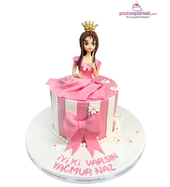 Butik pasta, pasta, kız çocuğu pastası, prenses pastası