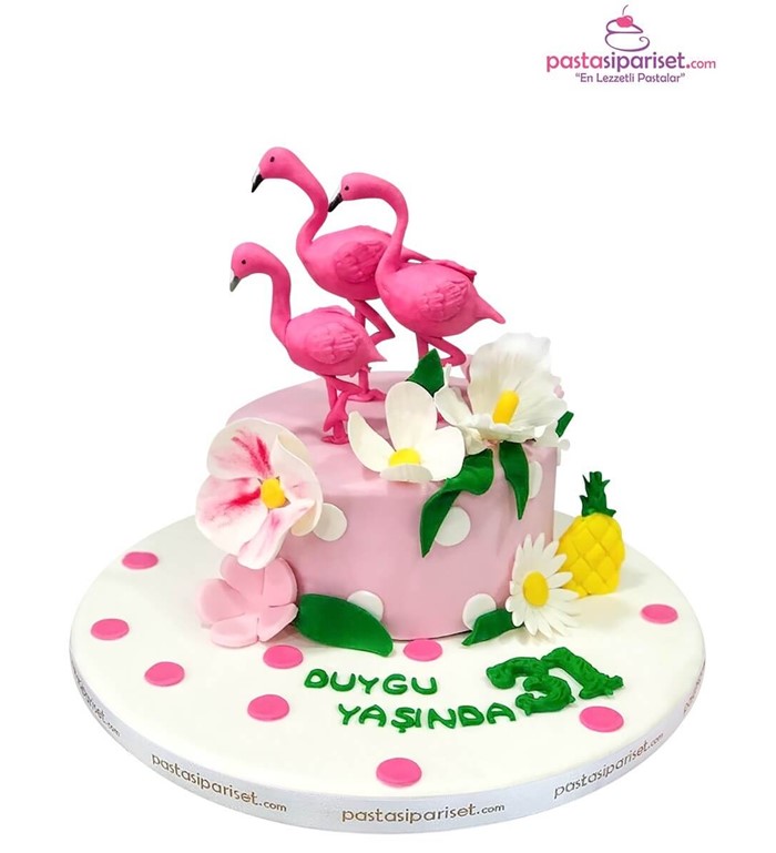 Butik pasta, pasta, flamingo, anne, kız pastası, özel tasarı