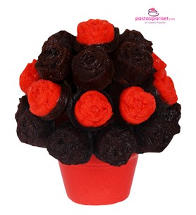 çiçek sepeti, çiçekli kek, lezzetli kek, tatlı meyve