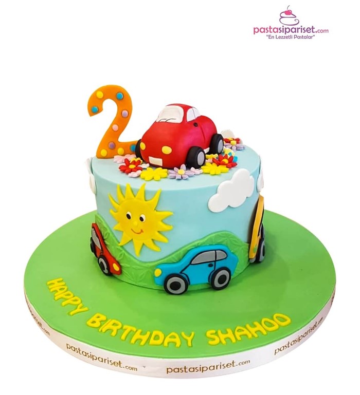 Butik pasta, pasta, çocuk pastası, arabalı pasta, rakamlı