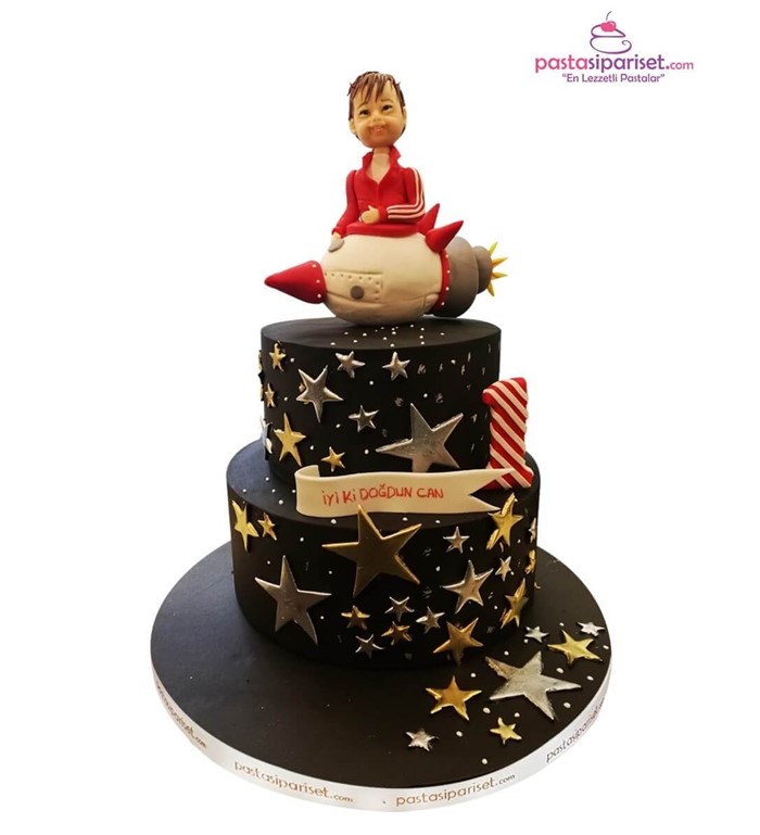 Roket Çocuk Doğum Günü Pastası Pasta Sipariş Et