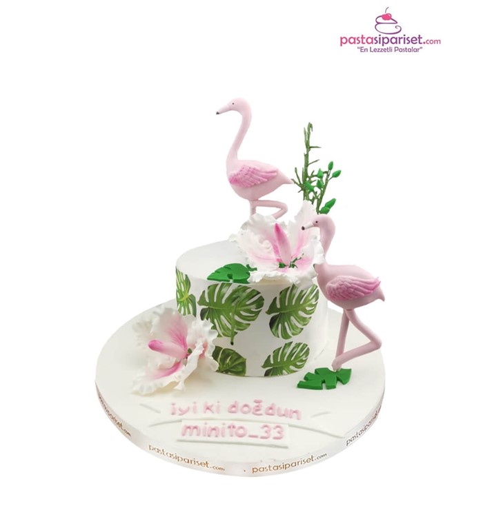 Butik pasta, pasta, kız çocuk, flamingo, özel tasarım, isim