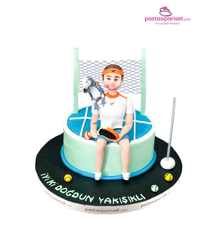 Butik pasta, pasta, tenisçi, özel tasarım, doğum gününe özel