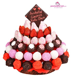 çiçek sepeti, karışık lezzet, kurabiye sepeti, meyve sepeti