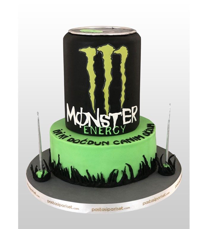 monster pastası, monster enerji içeçeği pastası