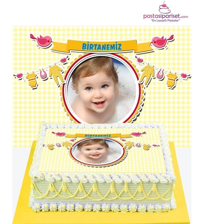 resimli pasta, bebek pastası, çocuk pastası