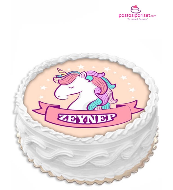 İsimli Unicorn, hızlı pasta, online pasta, pasta siparis et