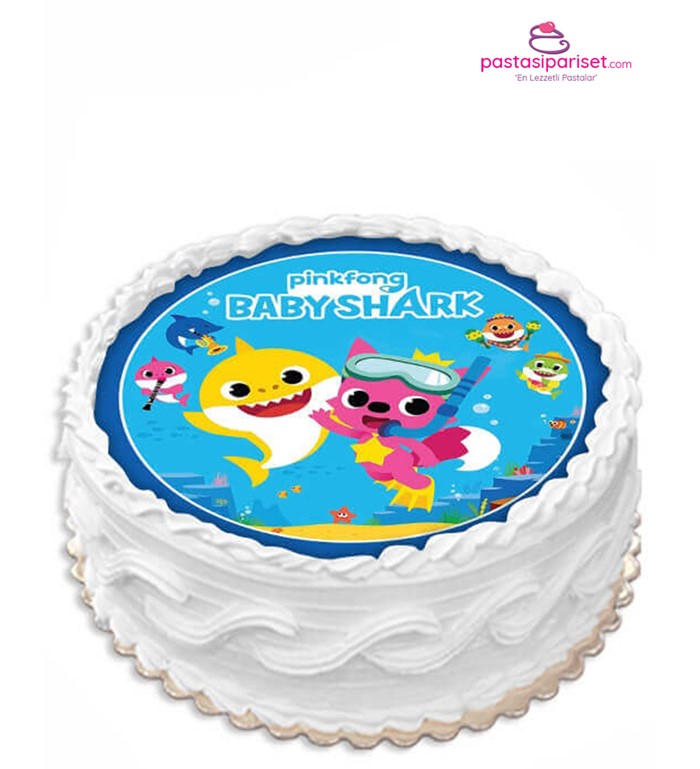 baby shark, resimli pasta, özel pasta, hızlı pasta, online