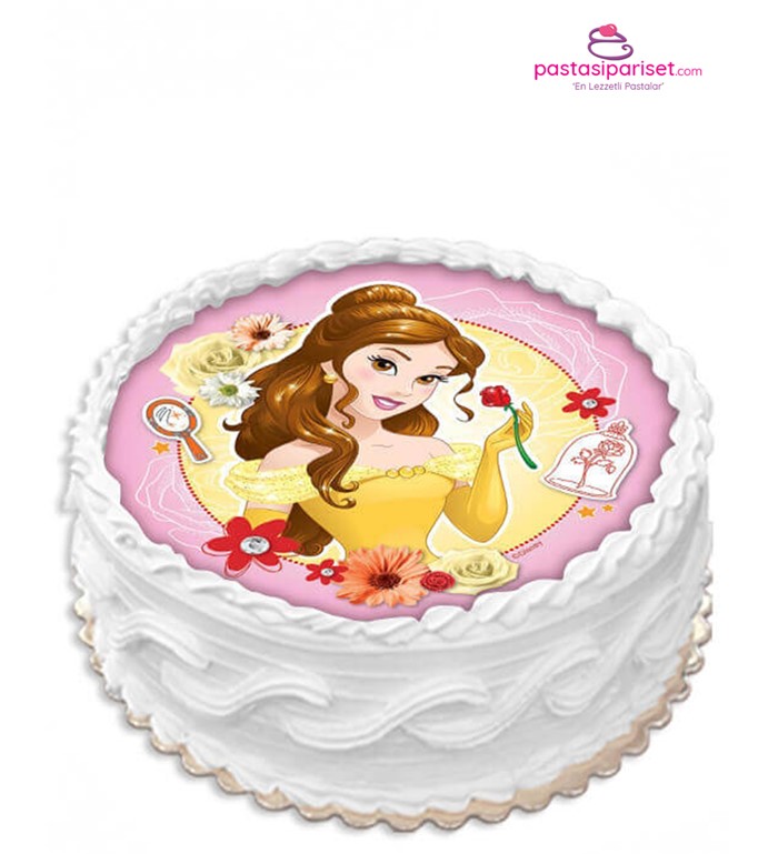 prenses bella, kız çocuk, özel tasarım, günlük pasta, taze