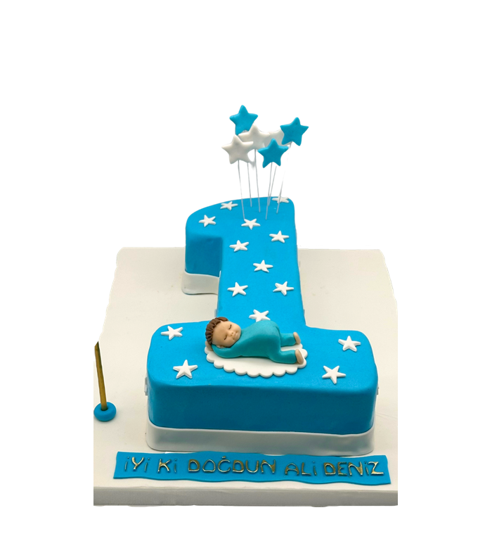 1 yaş pastası, ilk doğum günü pasta, bebek doğum günü pasta