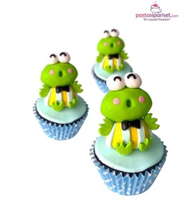 kurbağalı cupcake, kurbağa cupcake modeli