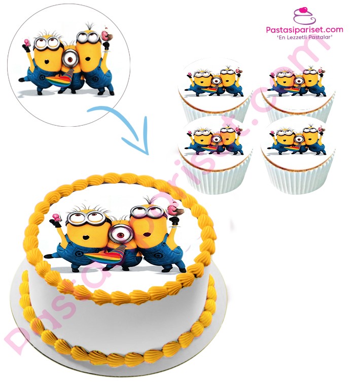 resimli pasta, fotoğraflı pasta, resimli cupcake, cupcake