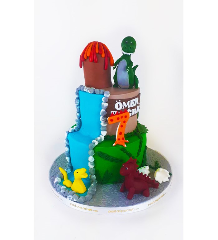 dinazor pastası, t-rex pastası, doğum günü pastası modelleri