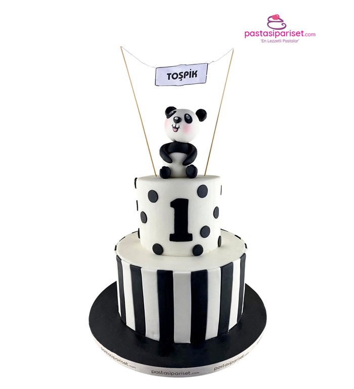 pandalı pasta, 1 yaş günü pastası, yaş günü, doğum günü