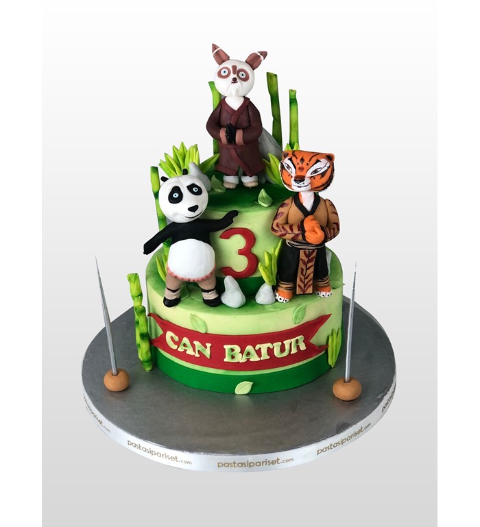 kung fu panda doğum günü pastası, doğum günü pastası, butik