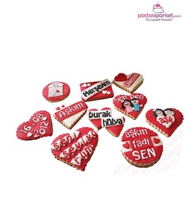 sevgili kutu kurabiyesi, sevgili pasta modelleri